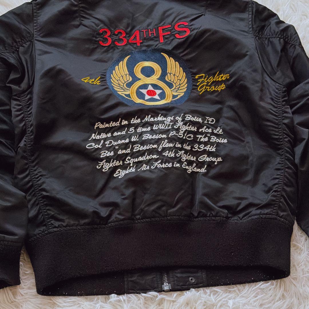 XLサイズ AVIREX MA-1 フライトジャケット ブルゾン アウター 黒