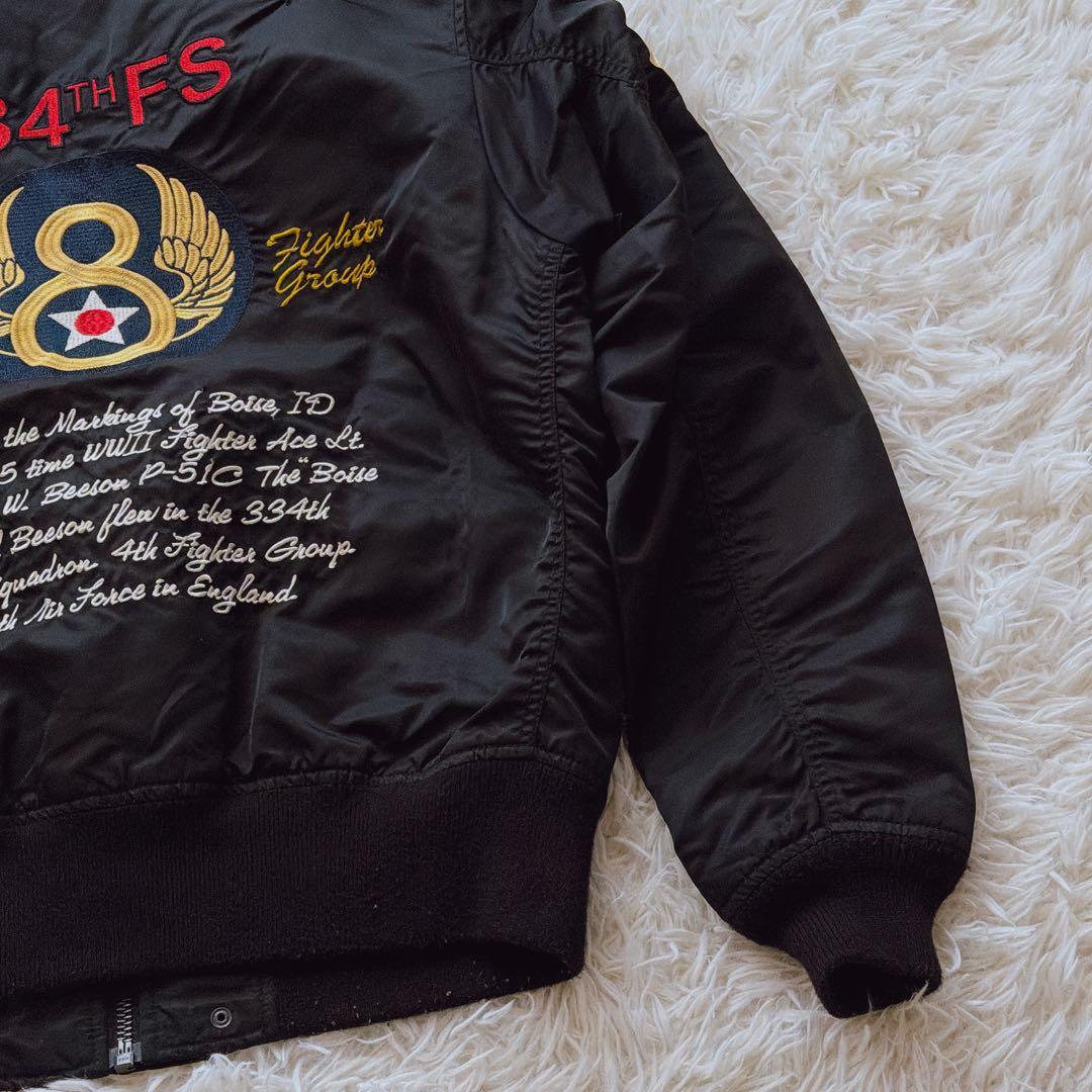 XLサイズ AVIREX MA-1 フライトジャケット ブルゾン アウター 黒