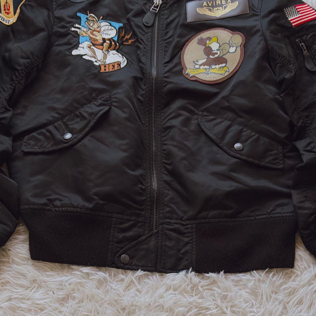 XLサイズ AVIREX MA-1 フライトジャケット ブルゾン アウター 黒