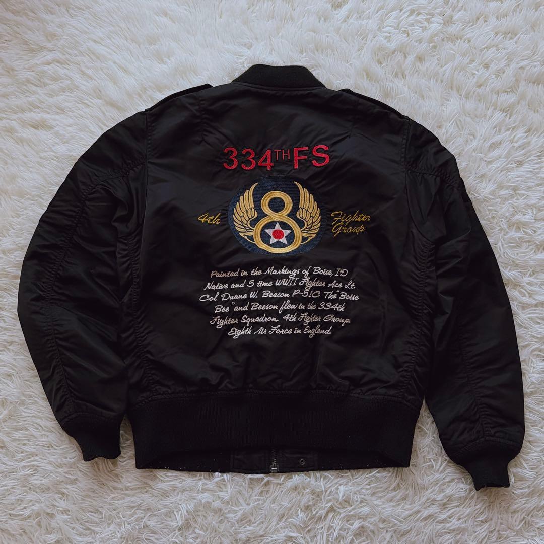 XLサイズ AVIREX MA-1 フライトジャケット ブルゾン アウター 黒