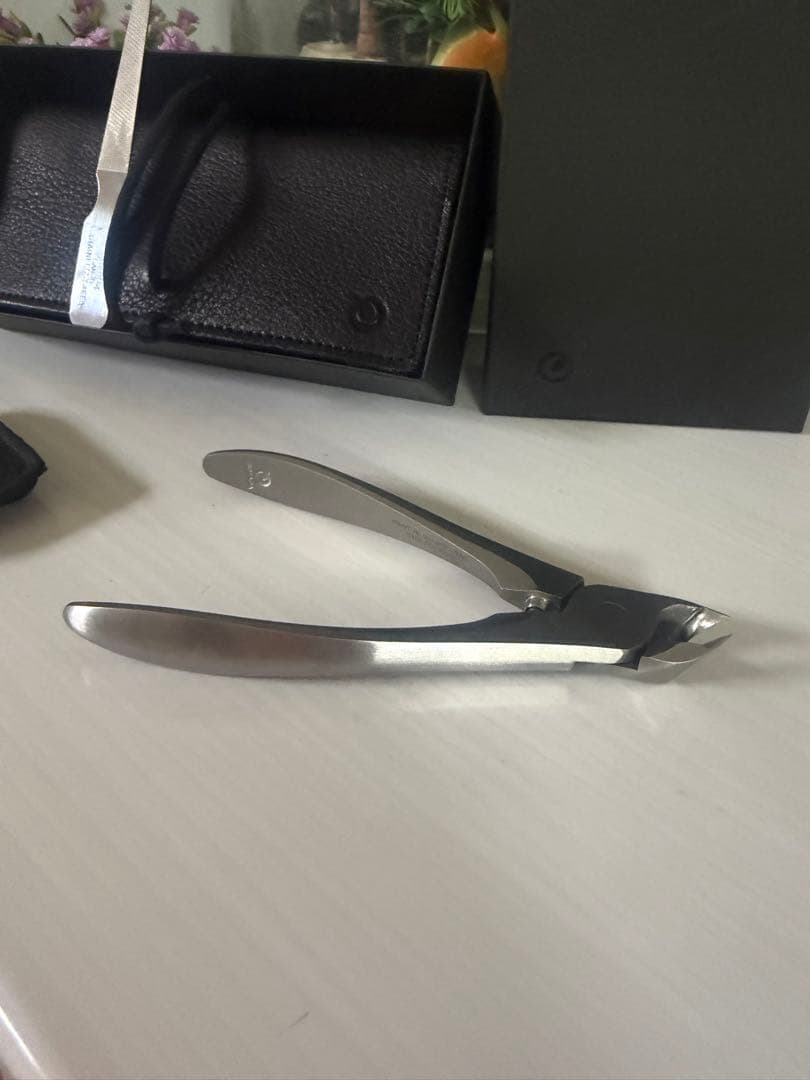 SUWADA爪切り&つめ切り用限定シボ革ケース /特注グルーミングセット