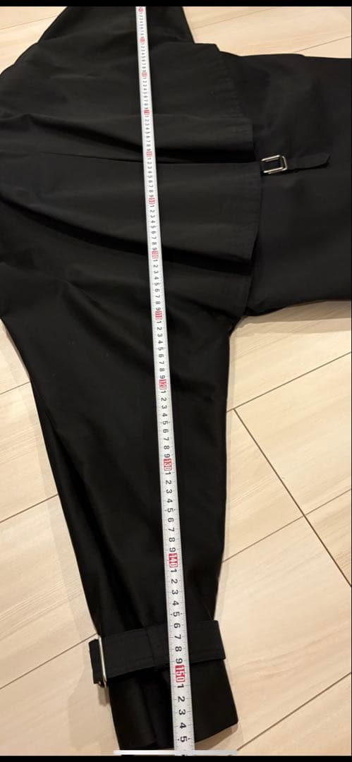 レザー襟 黒 ダブルトレンチコート【SULLEN購入（当時深水さんモデル着用）】