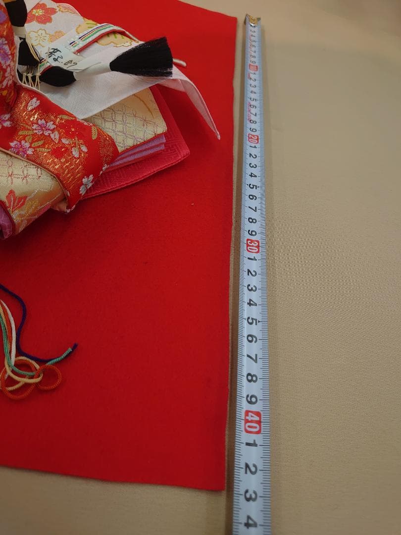 ●新品●　おひなさまセット　金襴衣装とお道具のセット