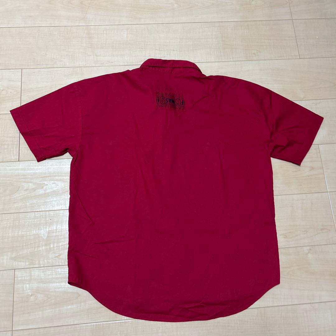 テンダーロイン6SWAG 赤 半袖シャツ ボタンダウン