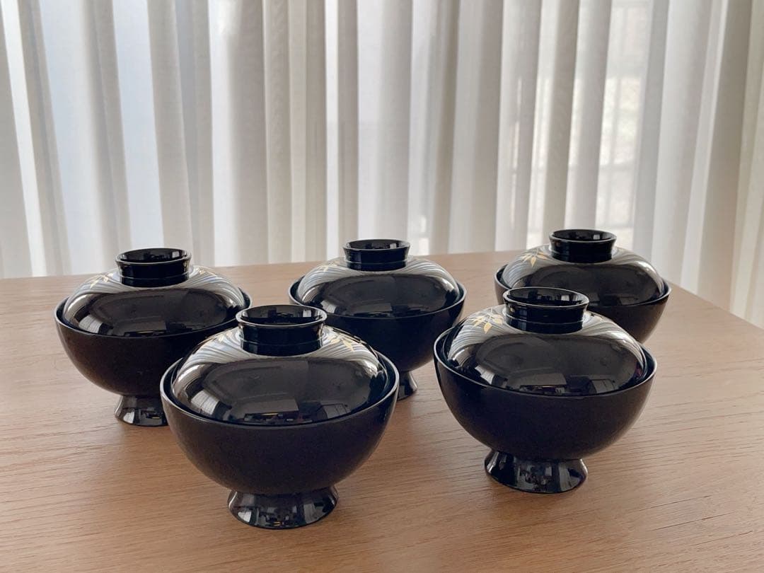 【美品】 山中塗り　吸物椀　セット