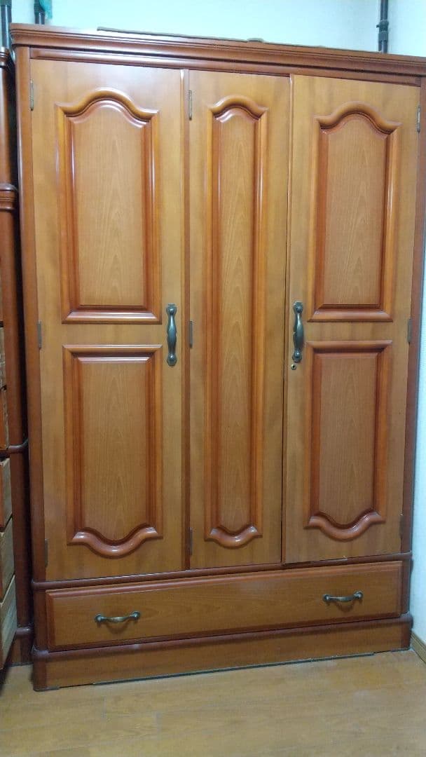 (たのメル便　輸送費込み) ●洋服だんす 色ブラウン