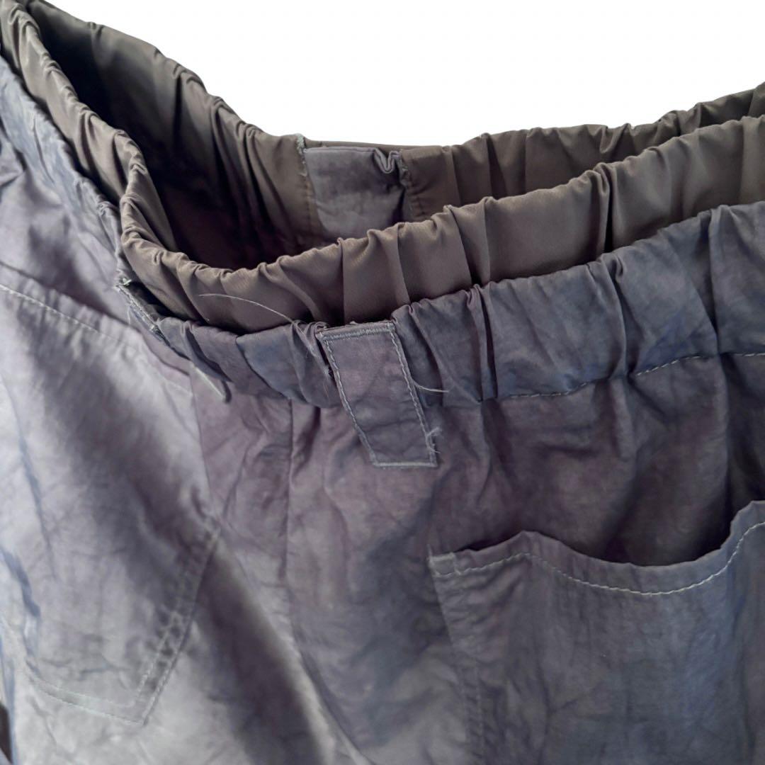 [GRANCY] ボタンレイヤードデザインナイロンパンツ