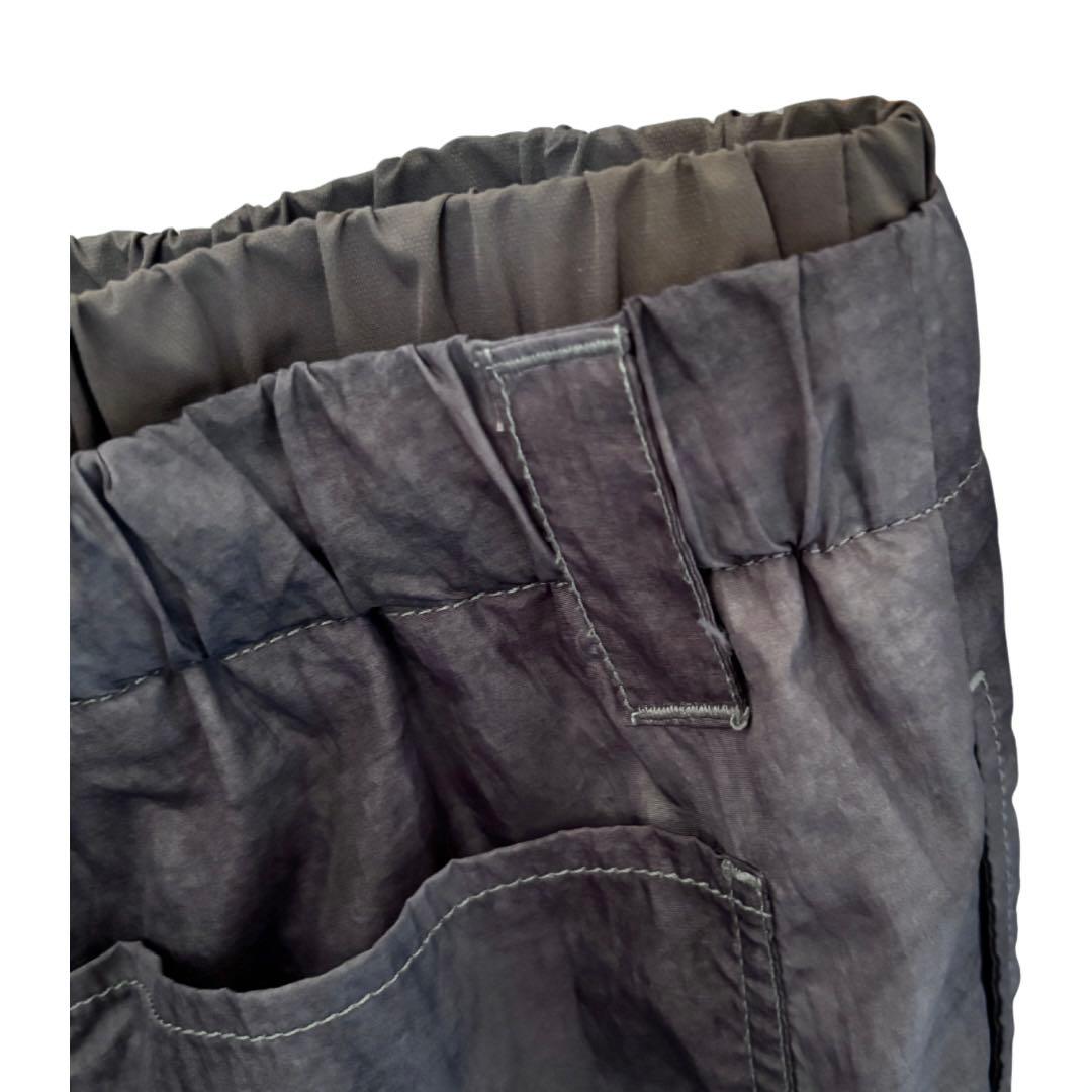 [GRANCY] ボタンレイヤードデザインナイロンパンツ