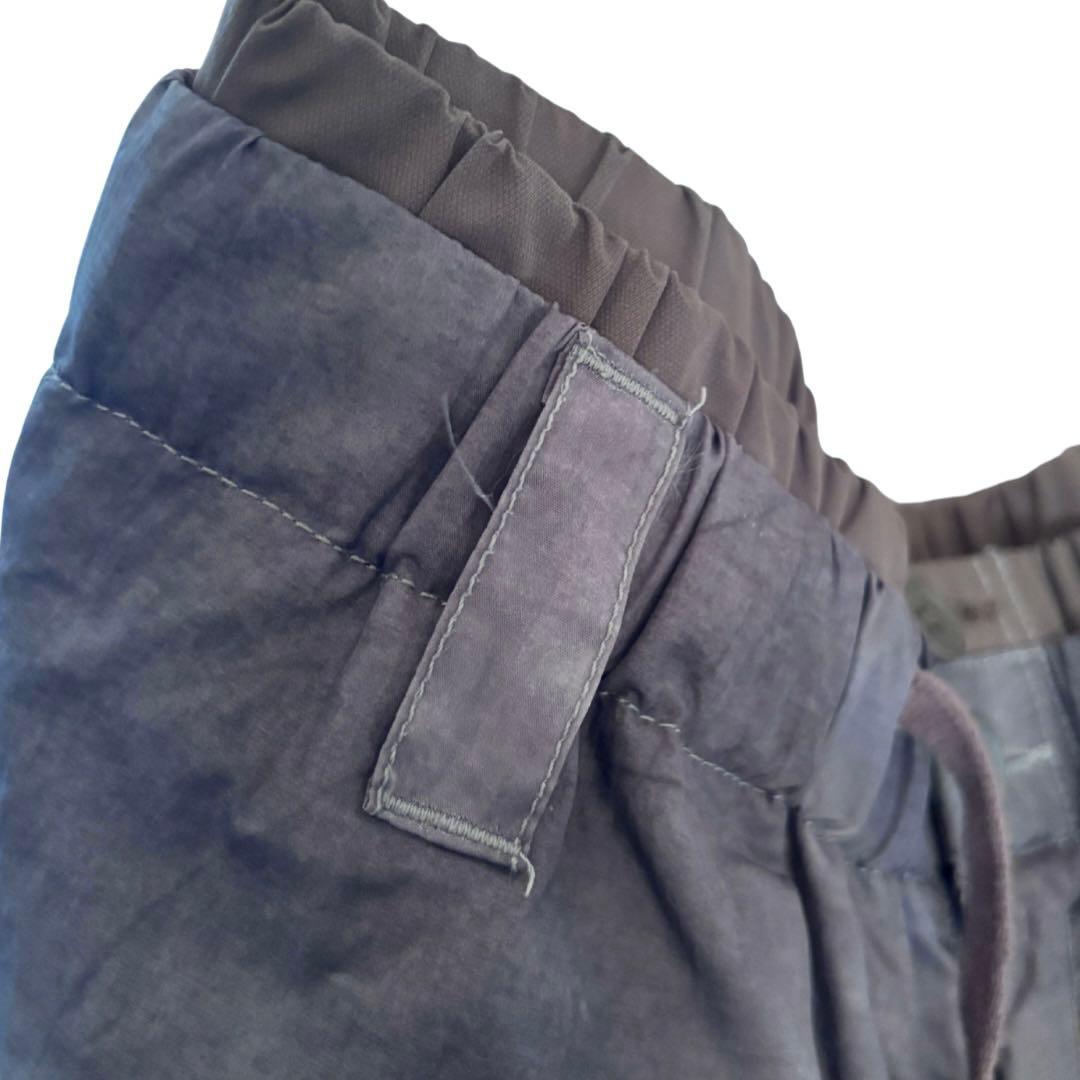 [GRANCY] ボタンレイヤードデザインナイロンパンツ