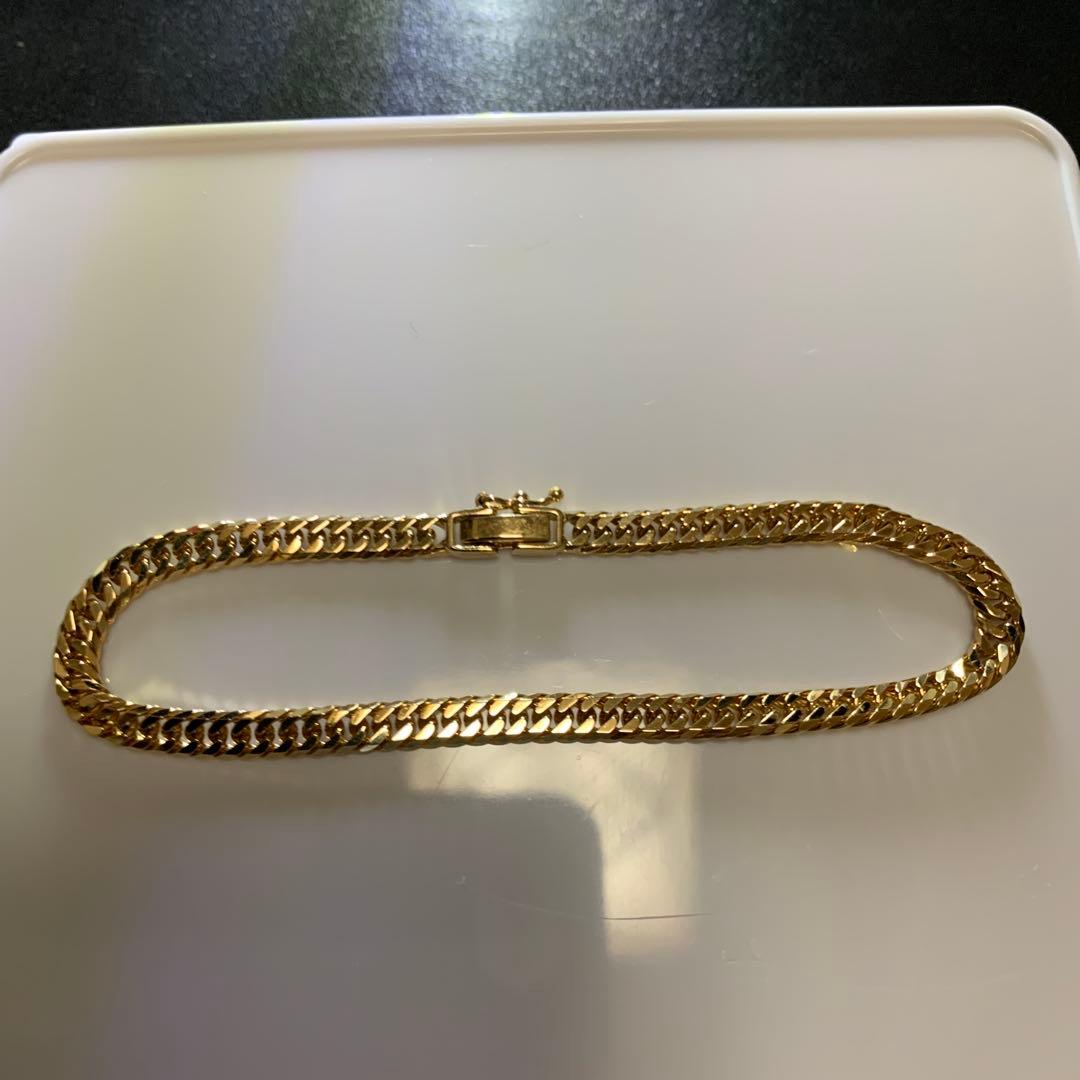 K18喜平 6面ダブルブレスレット　造幣局検定マーク刻印 新品