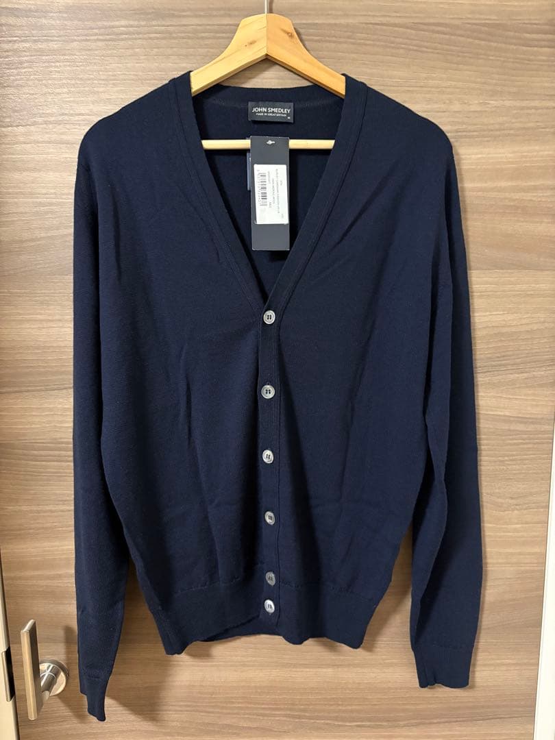 JOHN SMEDLEY BURLEY カーディガン M MIDNIGHT