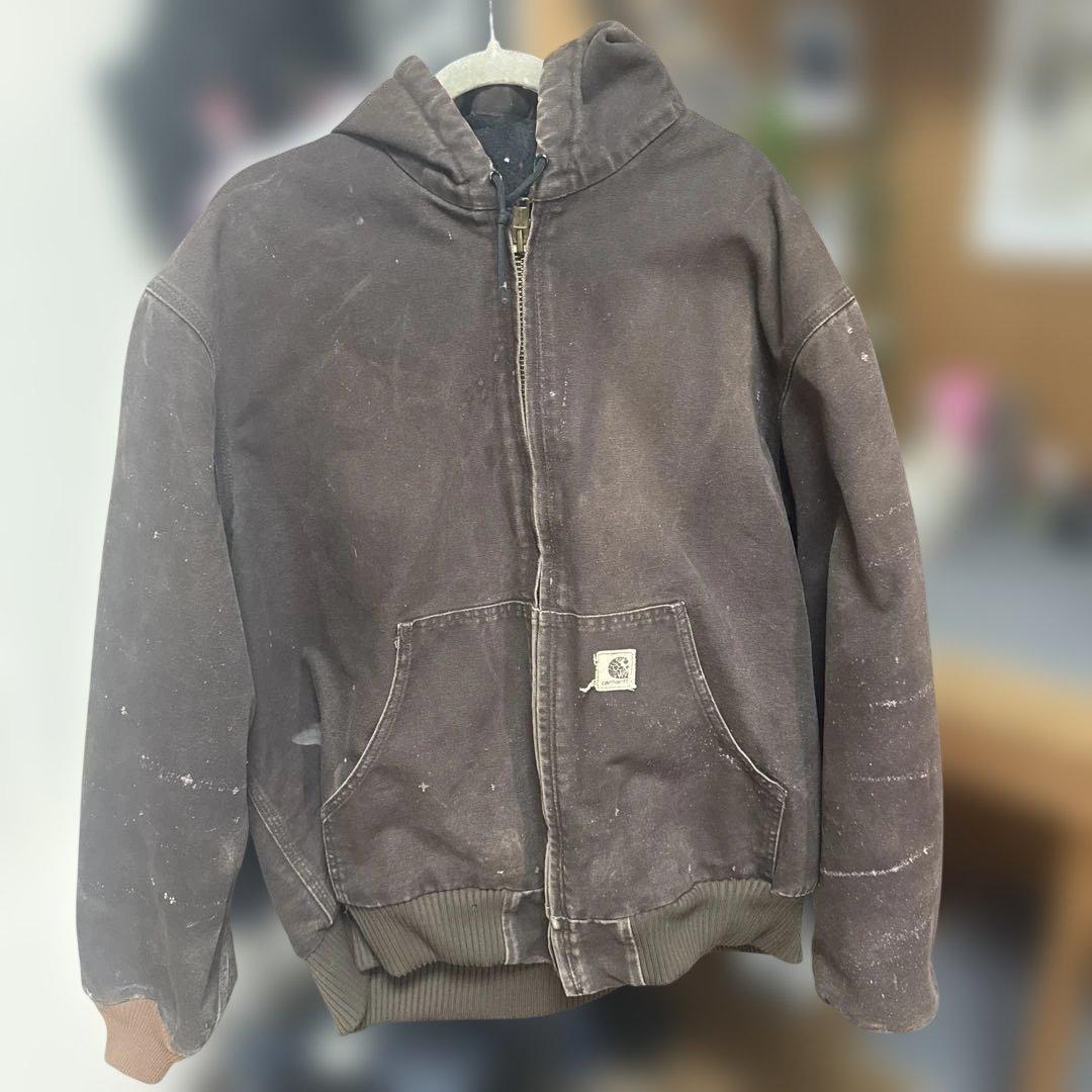 Carhartt ブラウン フード付きジャケット