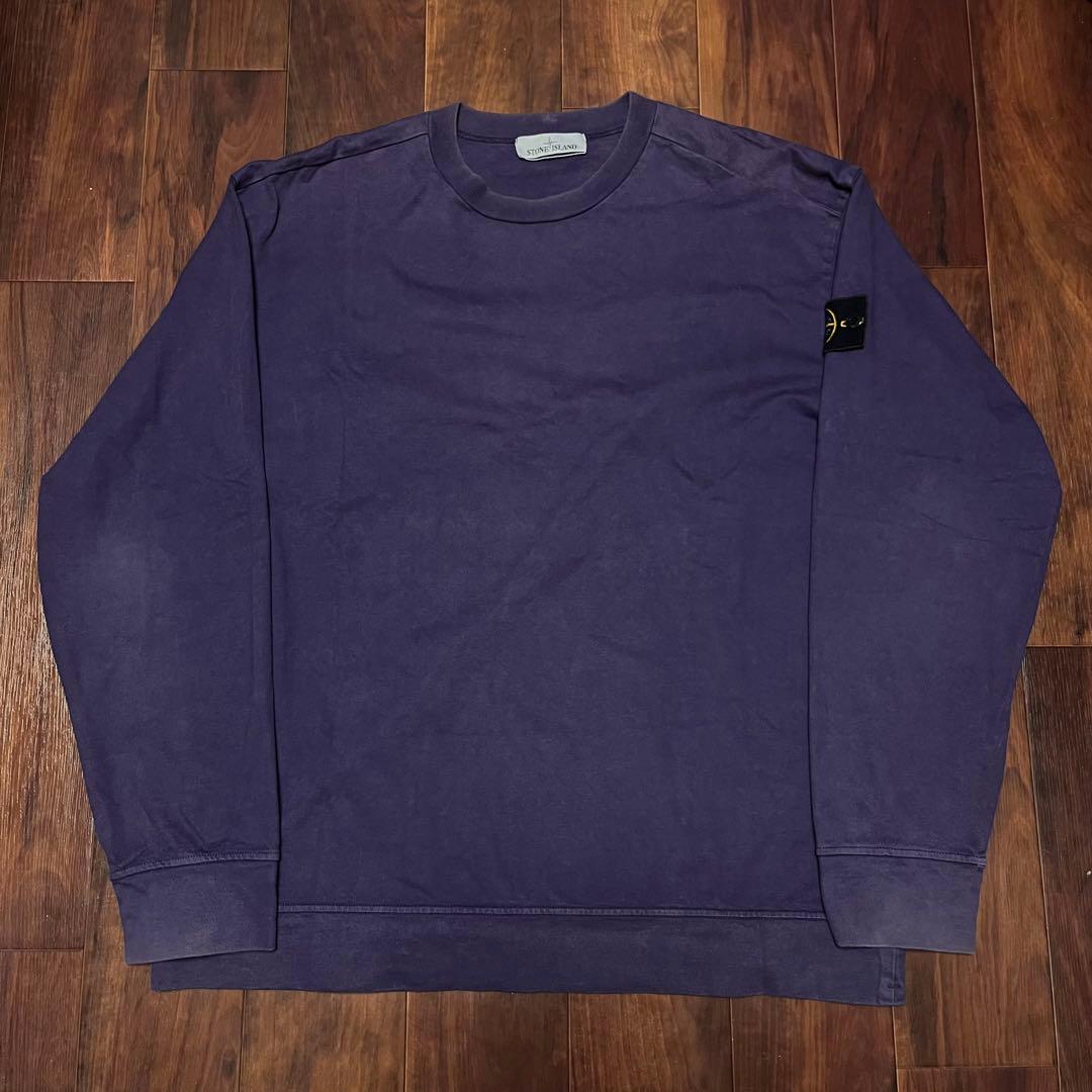 Stone  紫　長袖　カットソー　ロンT ロゴ人気　入手困難