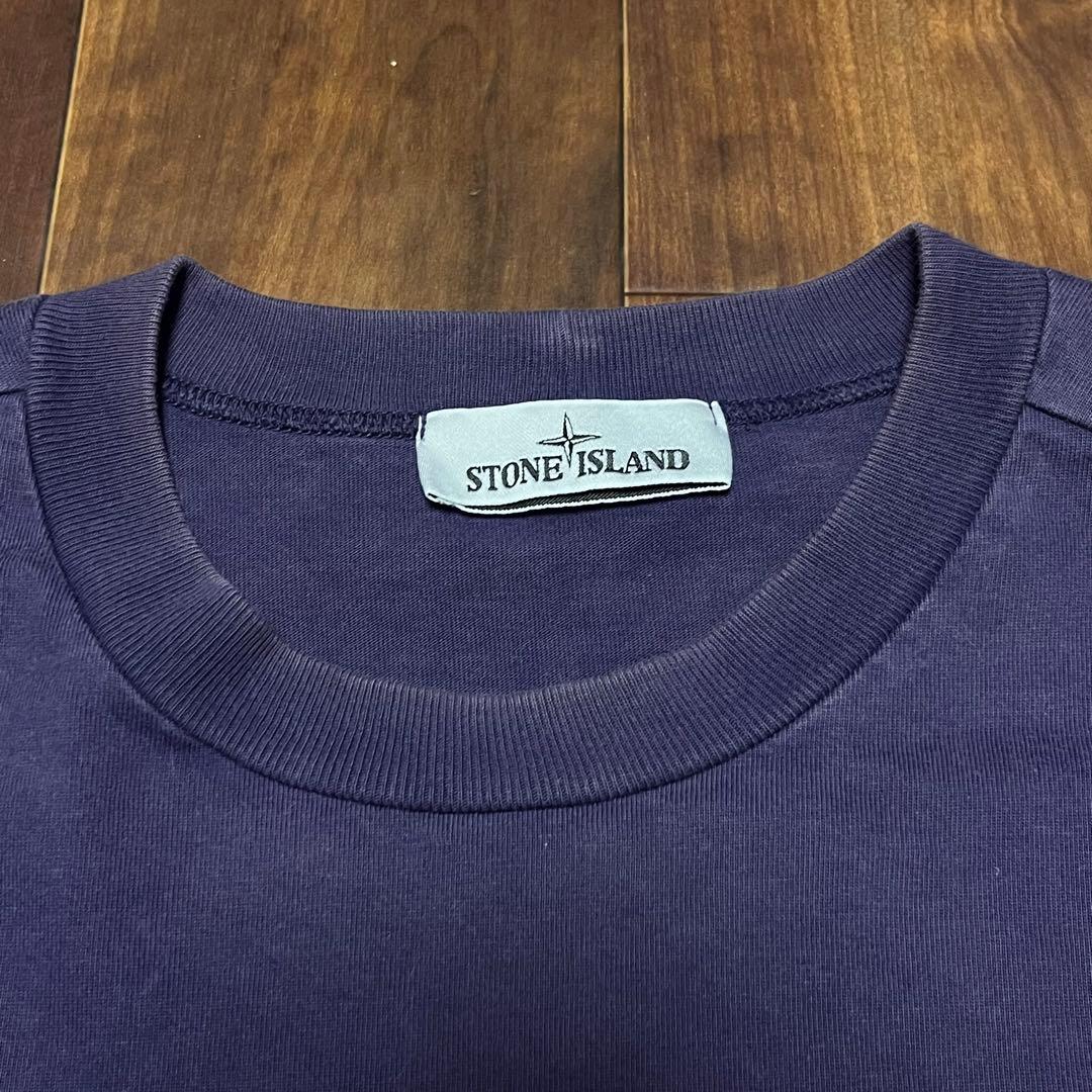Stone  紫　長袖　カットソー　ロンT ロゴ人気　入手困難