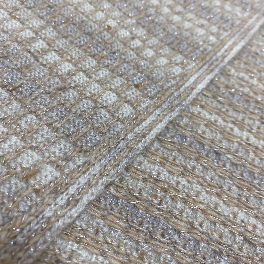 値下げ！ 美品 CHANEL シャネル ココマーク カシミヤ マフラー ベージュ