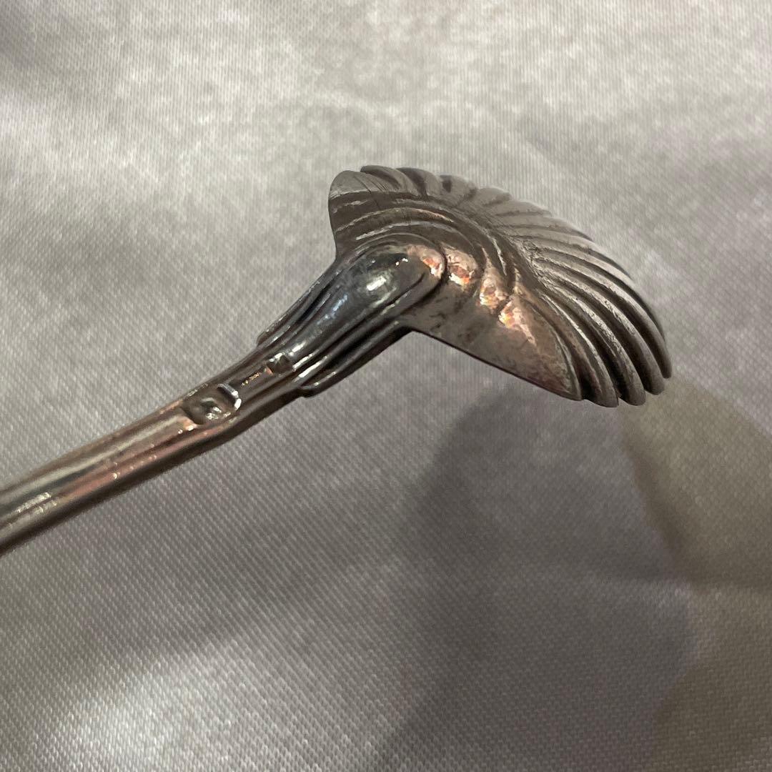 シルバー スプーン 純銀 19世紀 ホールマークあり フランス 9.5cm 1本