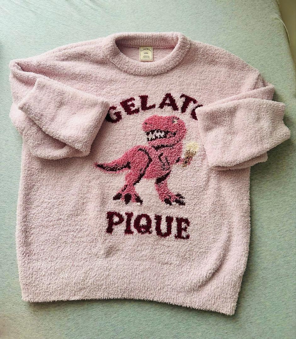 【上下セット】GELATO PIQUE 恐竜プリント もこもこルームウェア