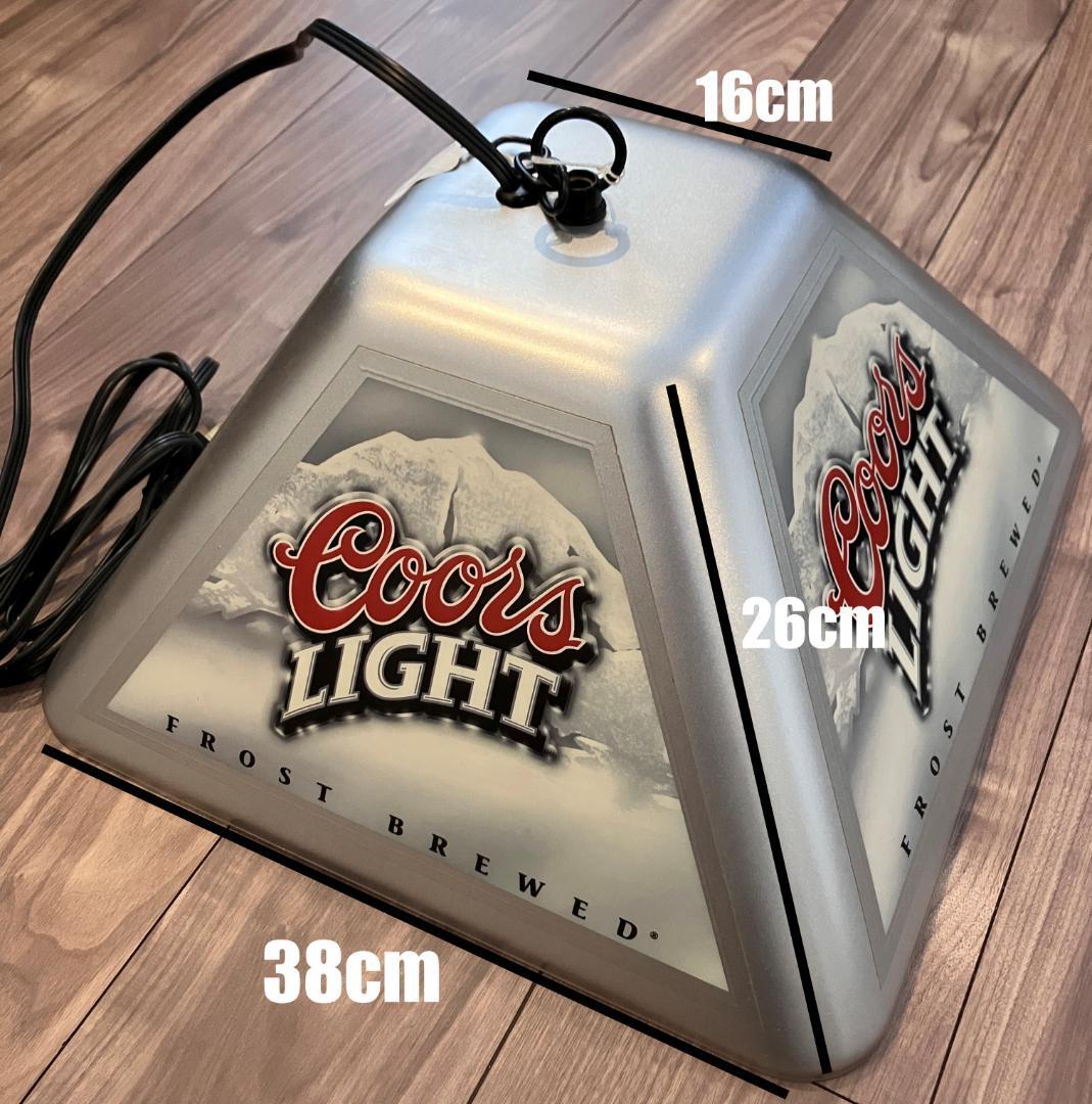 Coors Light ランプ 2002年 プールバーライト Bud Light