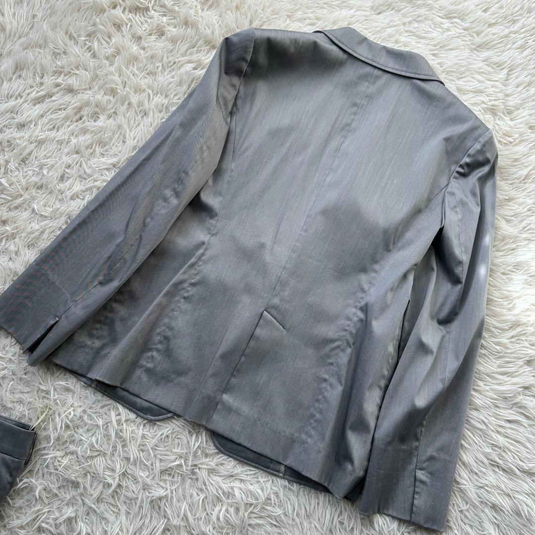 美品✨23区　パンツスーツ　グレー　ストレッチ　大きいサイズ　セレモニー　44