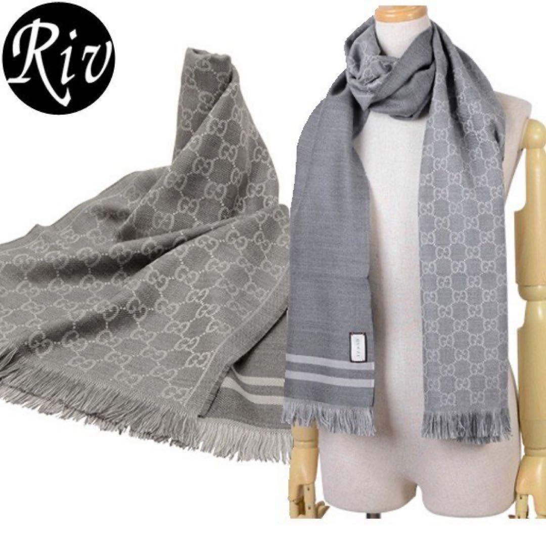 定番新品正規✨GUCCIマフラー✨グッチマフラー❗️箱紙袋セット　グッチ