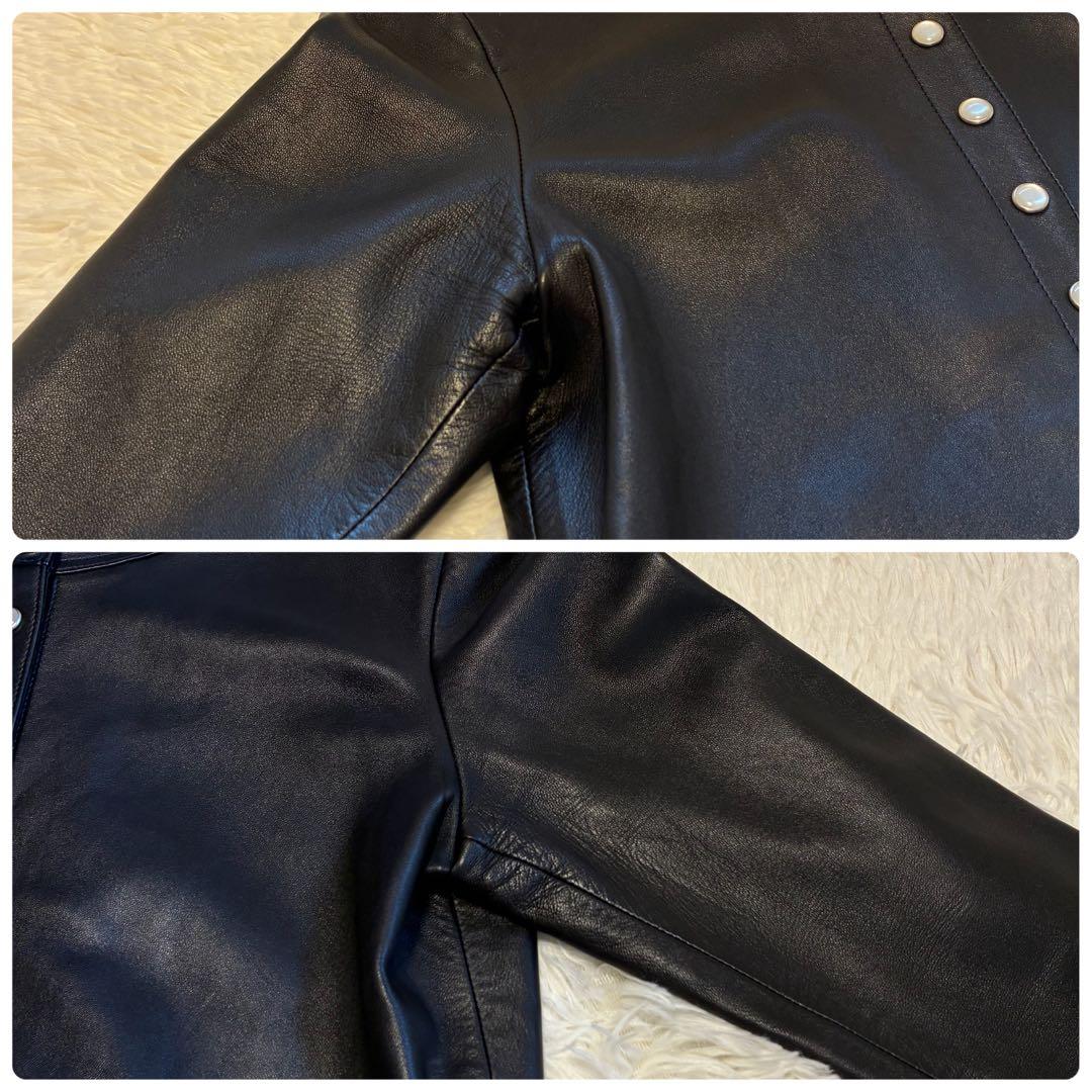 yukichaa　アニエスベー ラムスキン カーディガン プレッション