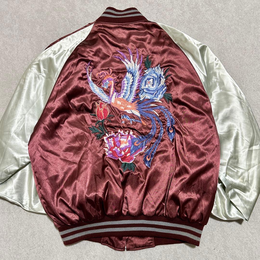 専用★LL 大きいサイズ✨　星姫　スカジャン　鳳凰　エンジ　レッド　キルティング