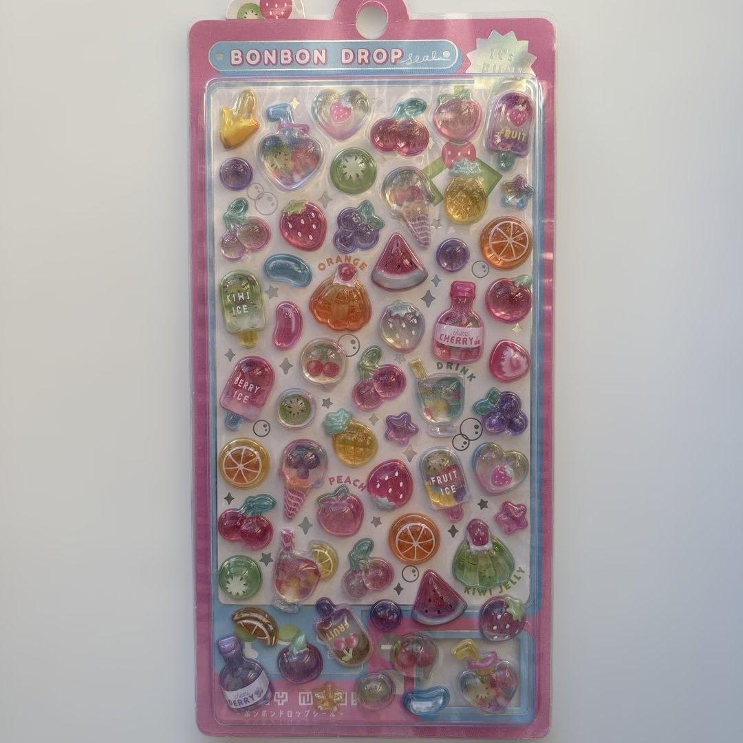 正規品　ボンボンドロップシール　がおがお　ふるーつ　もぐもぐ