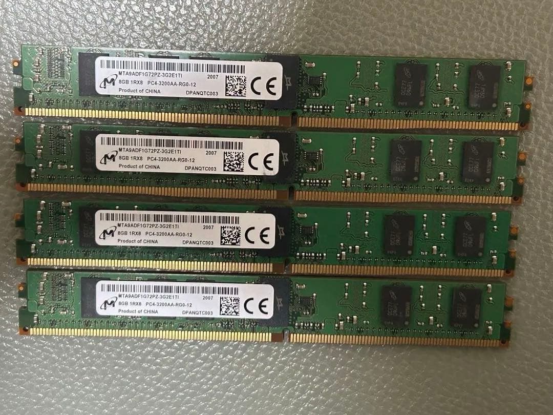 計32GB(8GB×4枚) DDR4-3200AA