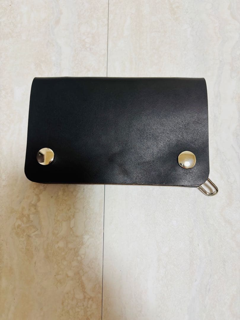 ミドルトラッカーウォレット　三層　茶芯　レザークラフト　ハンドメイド