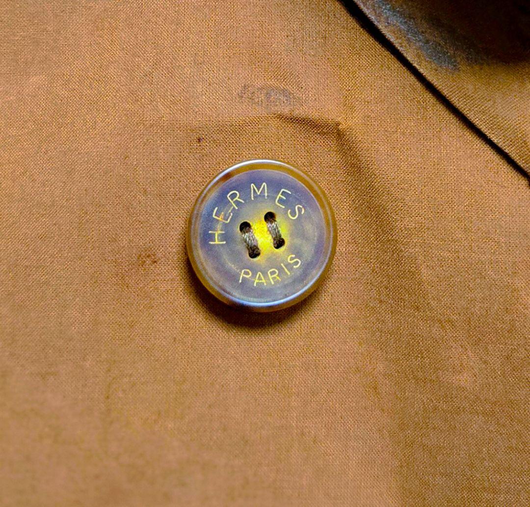 希少 ヴィンテージ エルメス × マッキントッシュ ゴム引き コート トレンチ