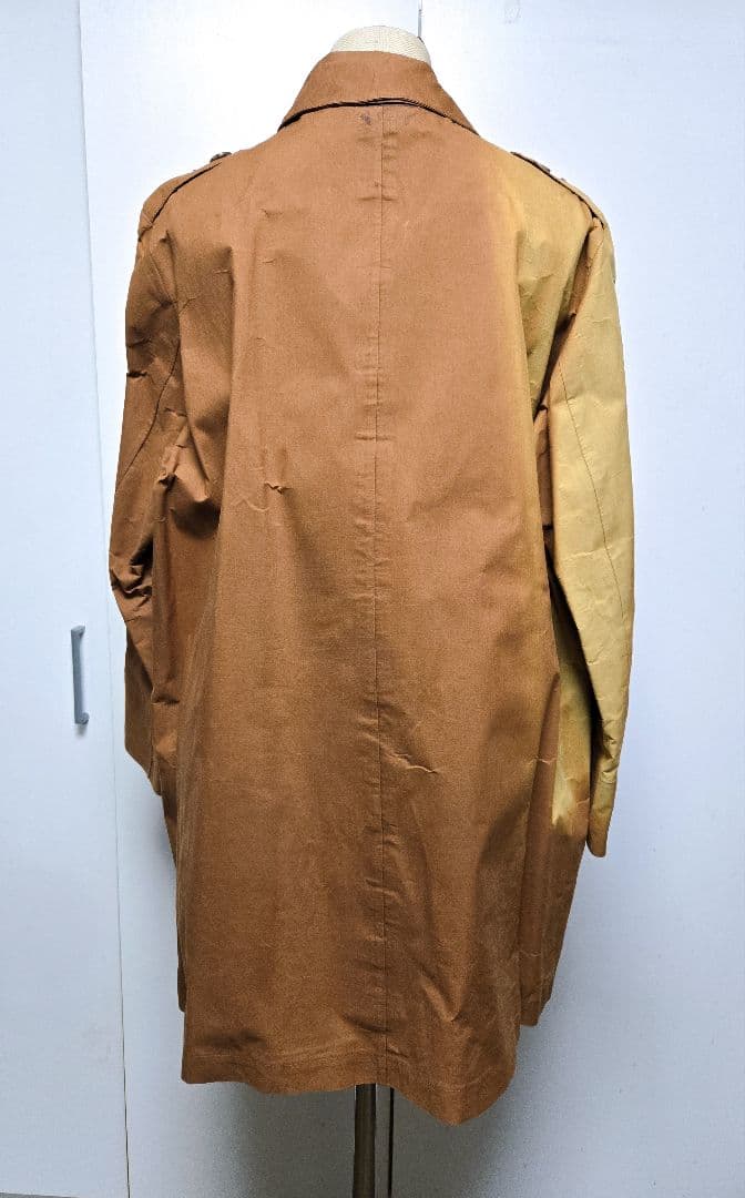 希少 ヴィンテージ エルメス × マッキントッシュ ゴム引き コート トレンチ