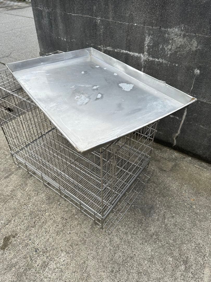 ハチコウ ステンレス製PRO-ケージペット用 犬用 ケージ　短面扉　市瀬　LL