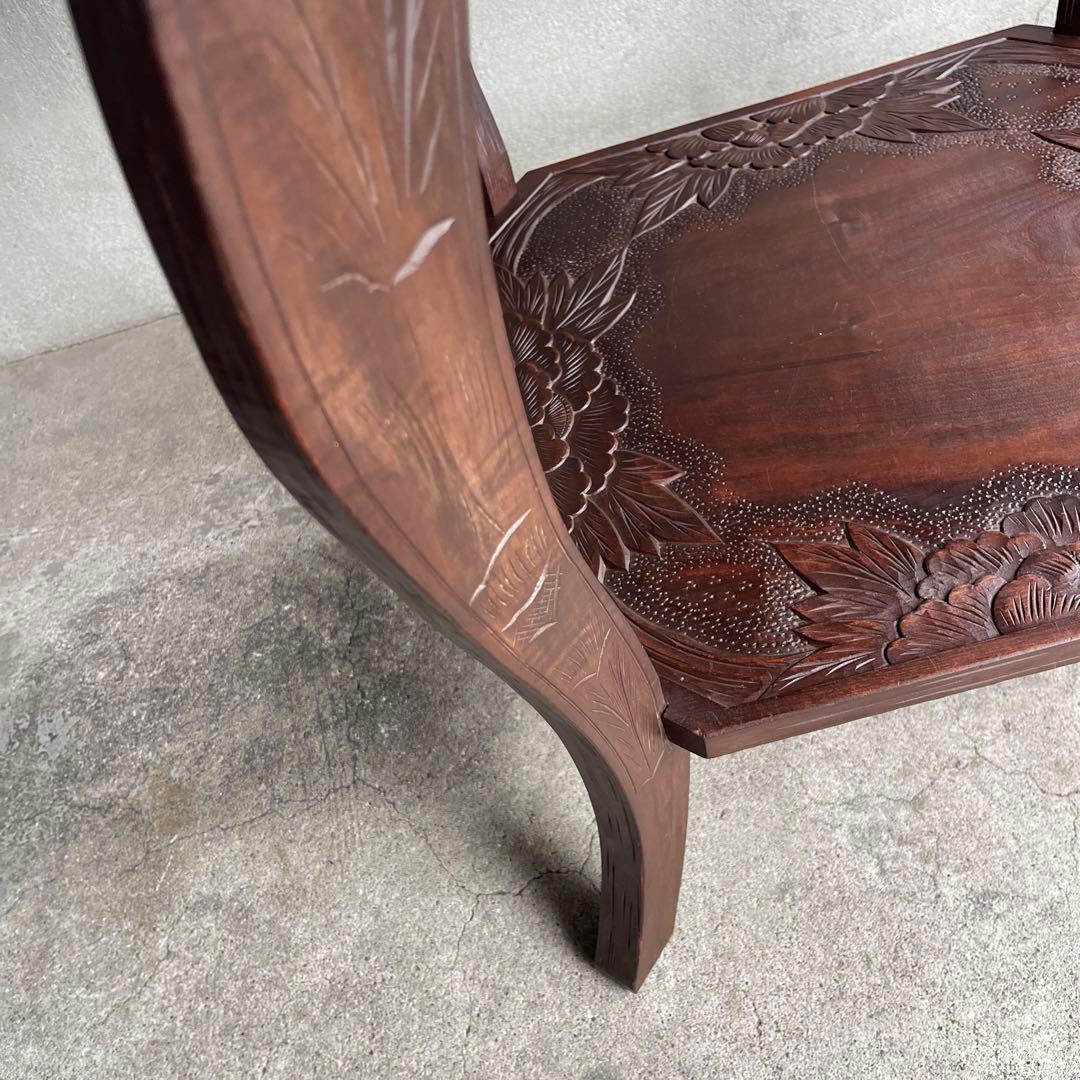 軽井沢彫り　1〜2人がけテーブル