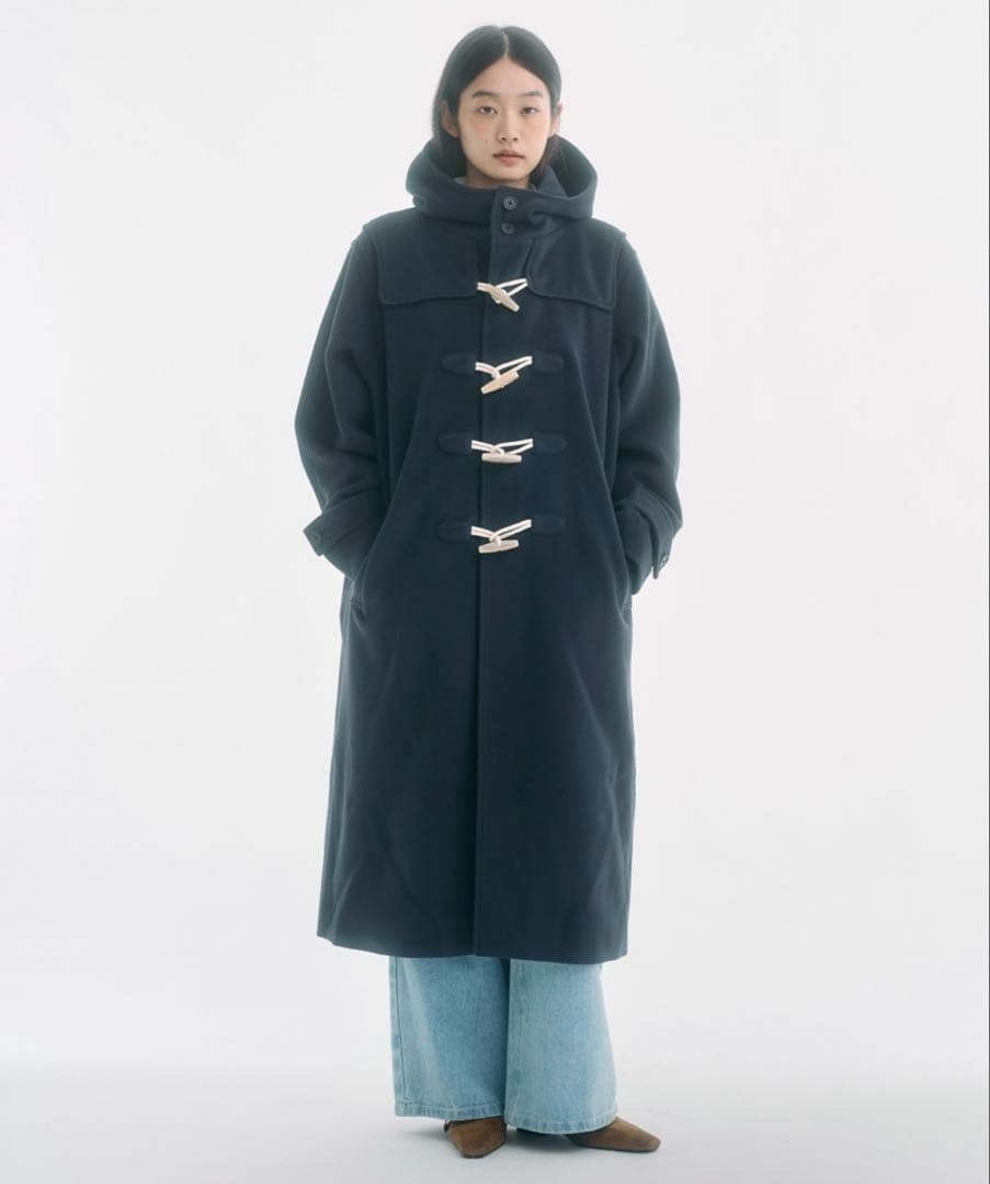 FEKETE ダッフルコート ネイビー M