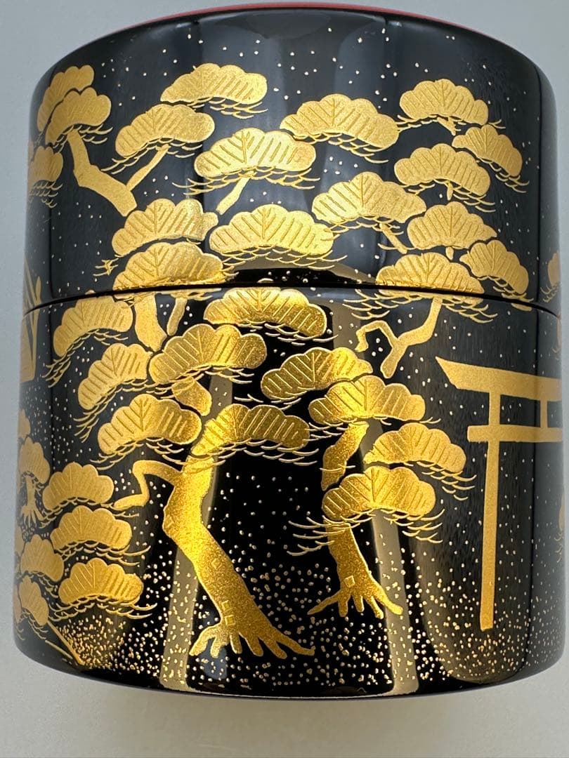 茶道具　棗　和田寿峰　住吉蒔絵