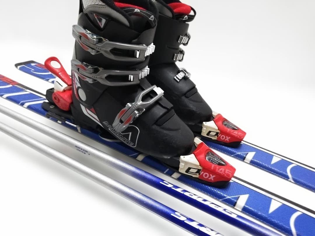 ジュニアスキー4点セット アトミック RACE130cm ドロミテ 23cm