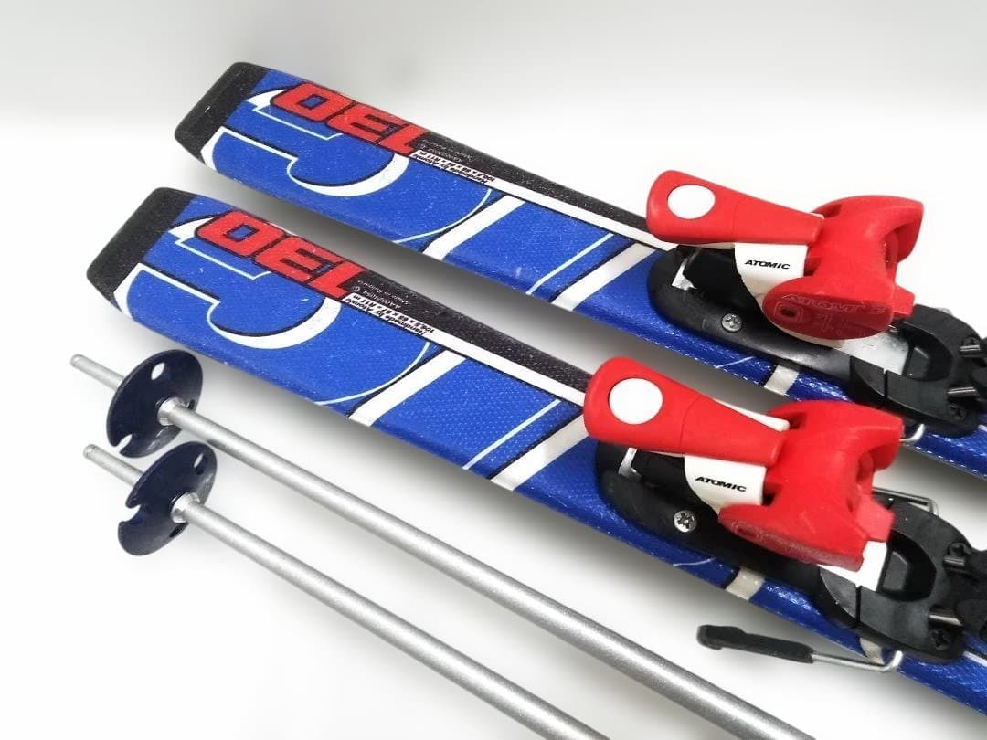 ジュニアスキー4点セット アトミック RACE130cm ドロミテ 23cm