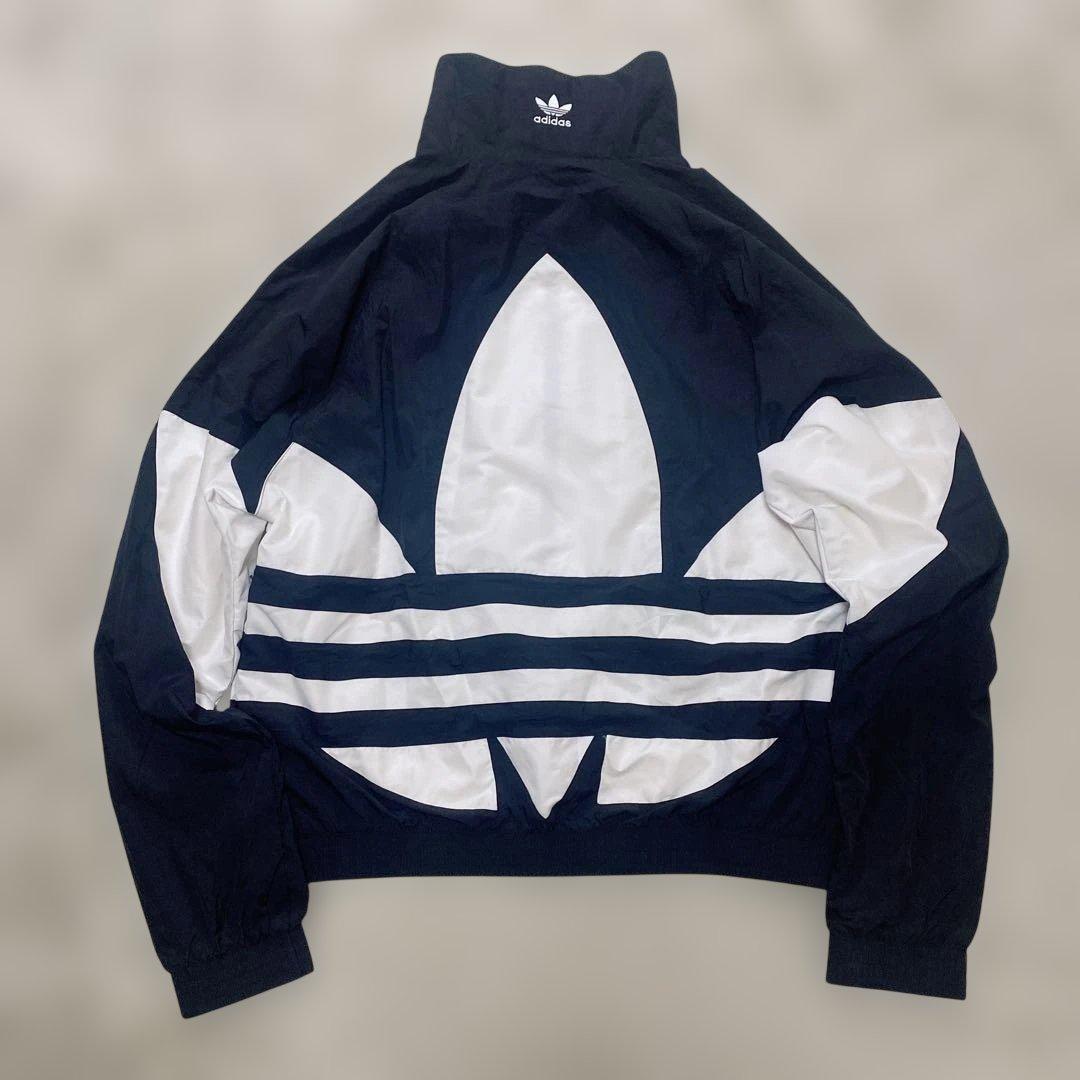 アディダス オリジナルス ビッグトレフォイル ナイロンセットアップ　黒（ L）