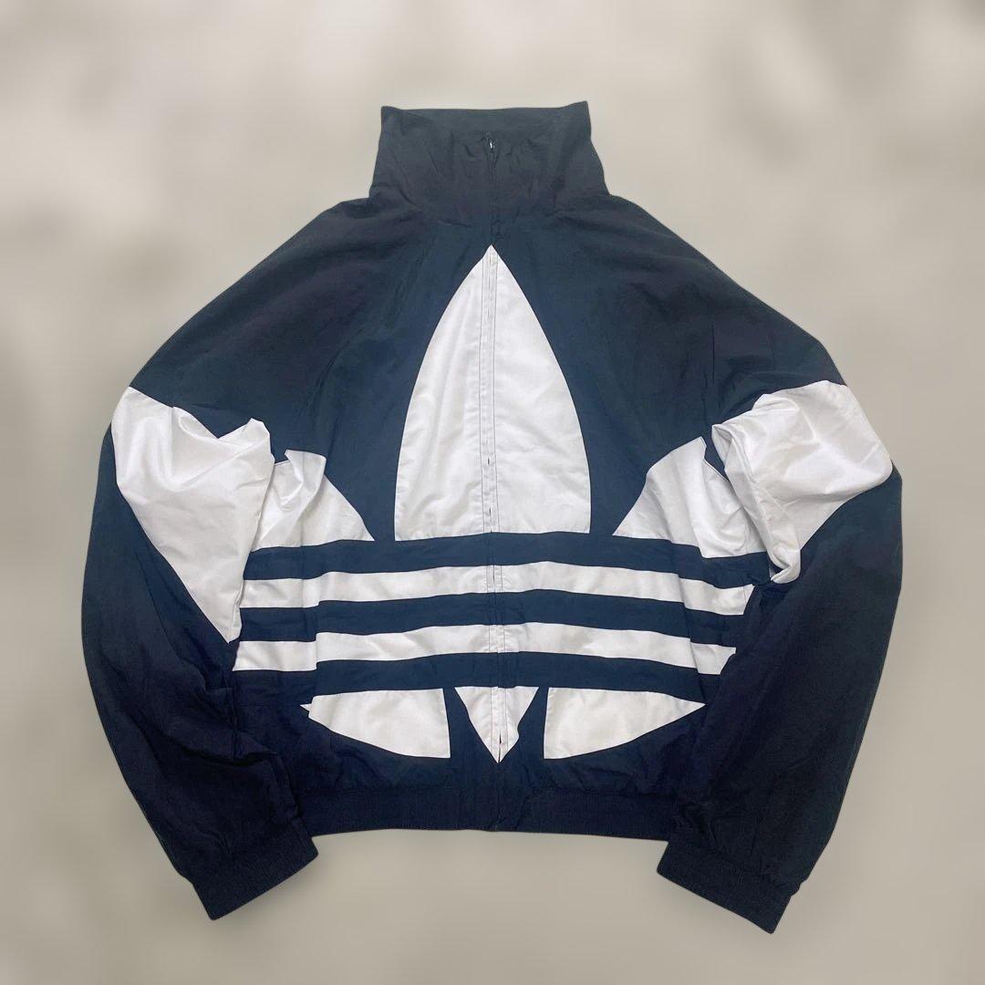 アディダス オリジナルス ビッグトレフォイル ナイロンセットアップ　黒（ L）