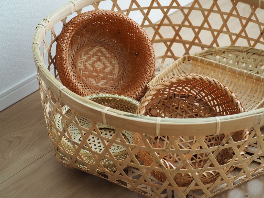 超特大竹かご【69】