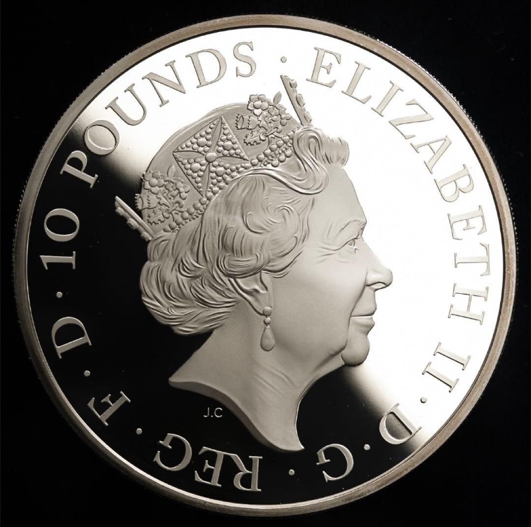 トップ人気❗️クィーンズビースト　レッドドラゴン5oz 銀貨