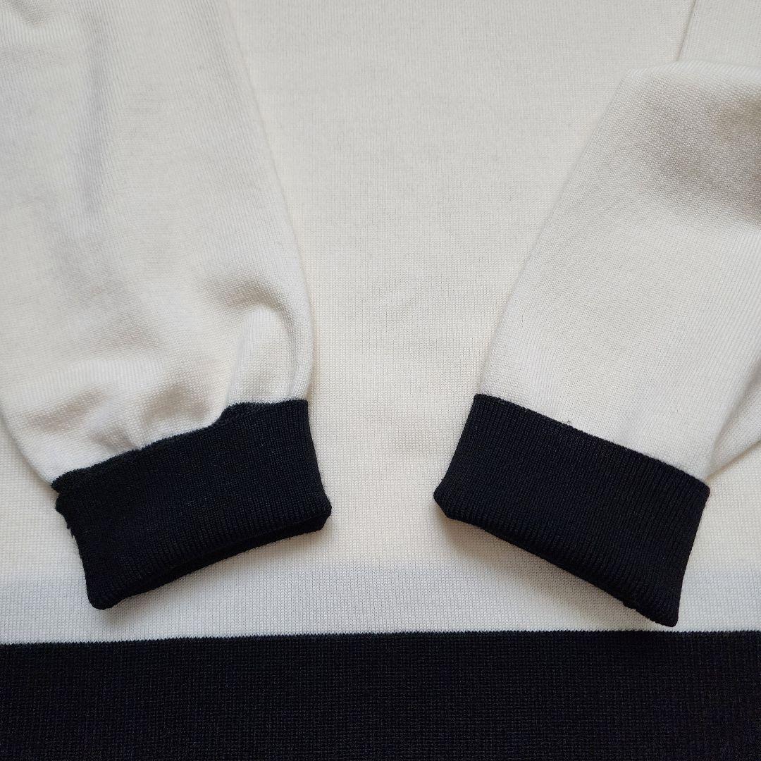【極美品】UNITED ARROWS 近年 テントラインハイネックニット 黒×白