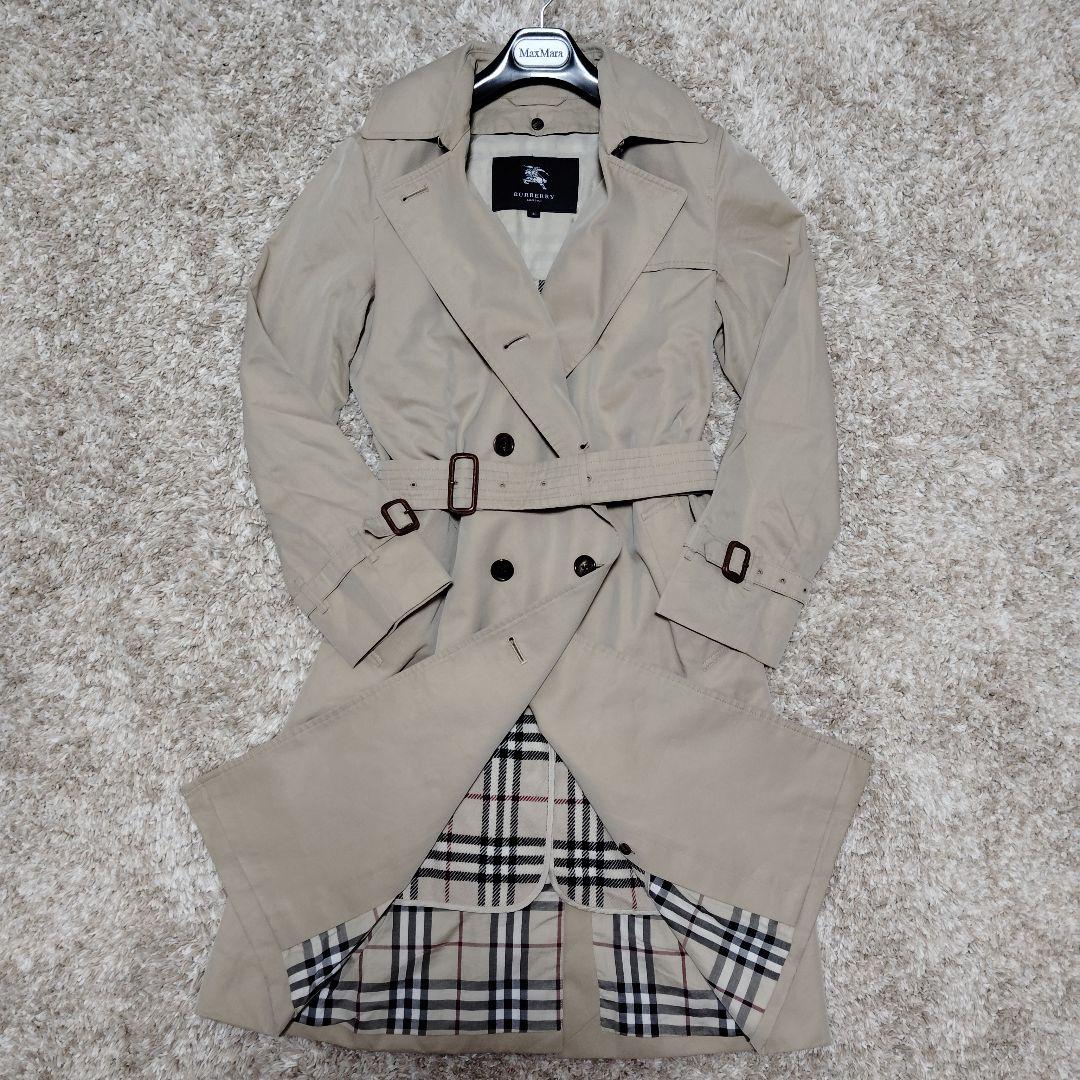 美品 BURBERRY LONDON トレンチコート ベージュ ライナー付 36
