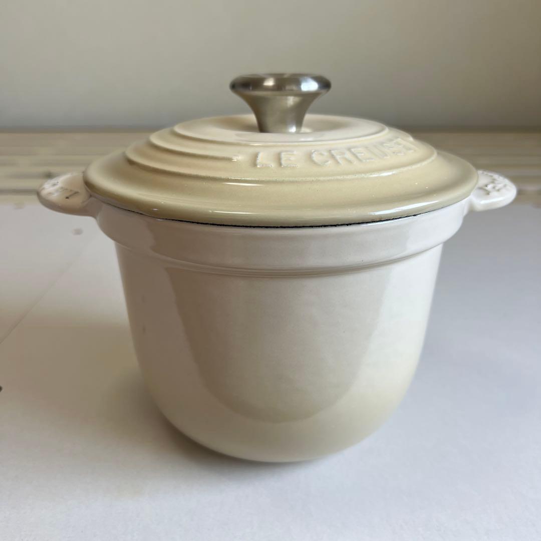 LE CREUSET ル・クルーゼココットエブリィ18cmクリーム色