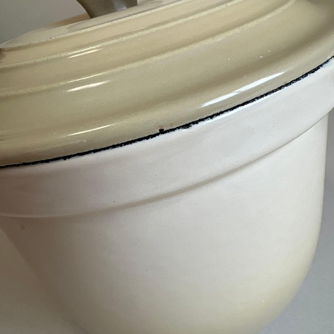 LE CREUSET ル・クルーゼココットエブリィ18cmクリーム色