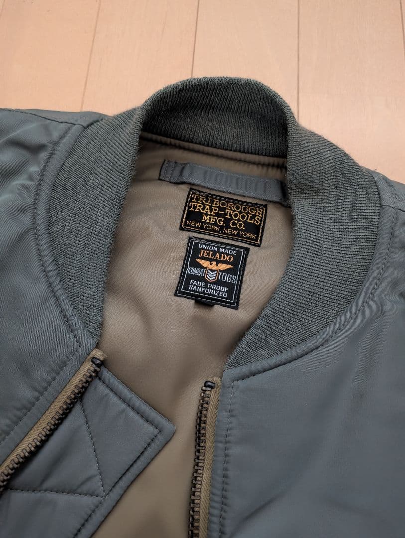 ​希少L 極美品 JELADO × COLIMBO MA-1 セージグリーン