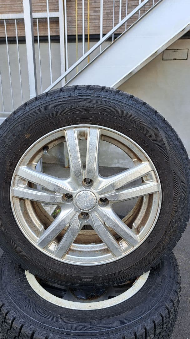 15インチ スタッドレスタイヤ 5本スポークホイール①