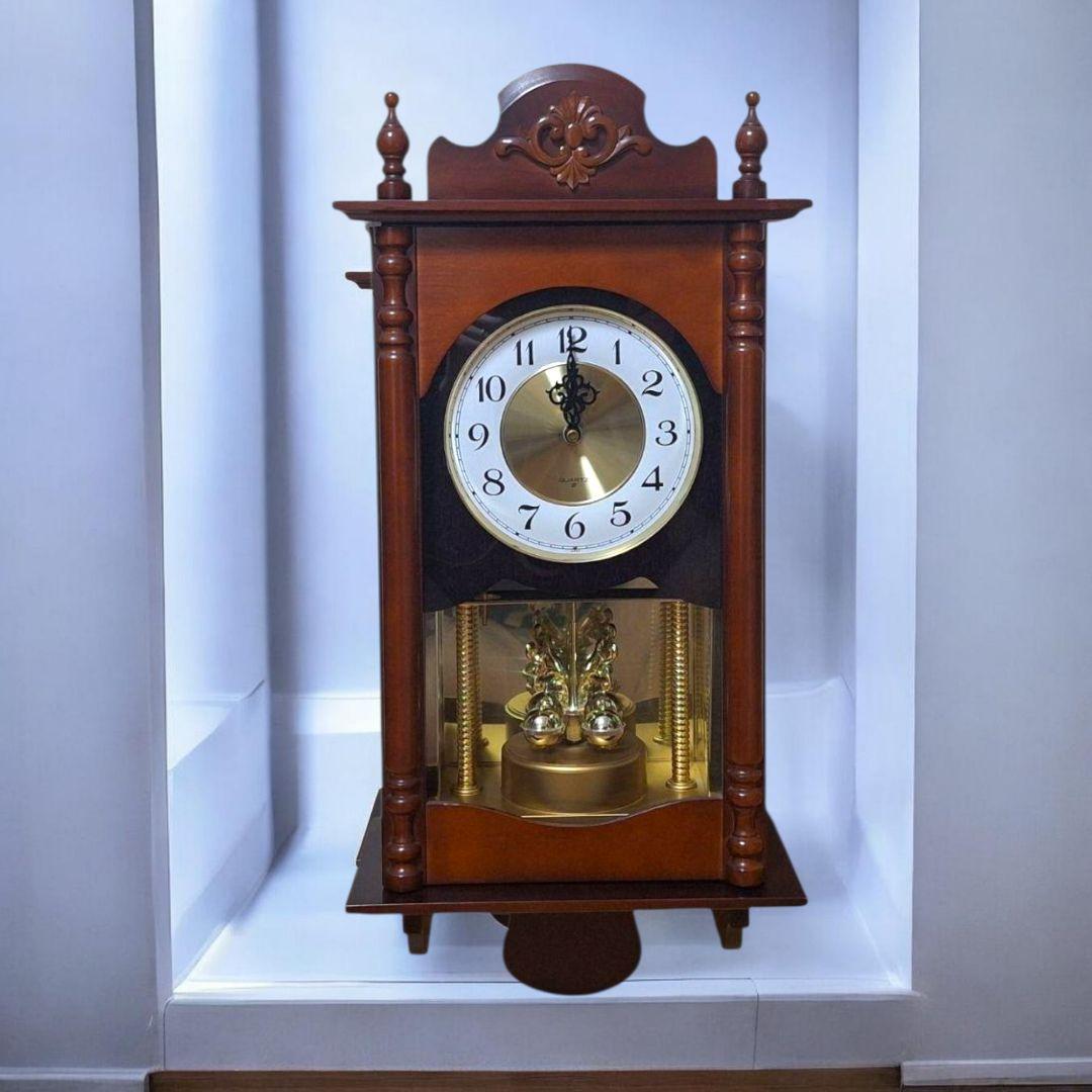 SEIKO QB550B 日本製 ヴィンテージ柱時計 振り子 動作品