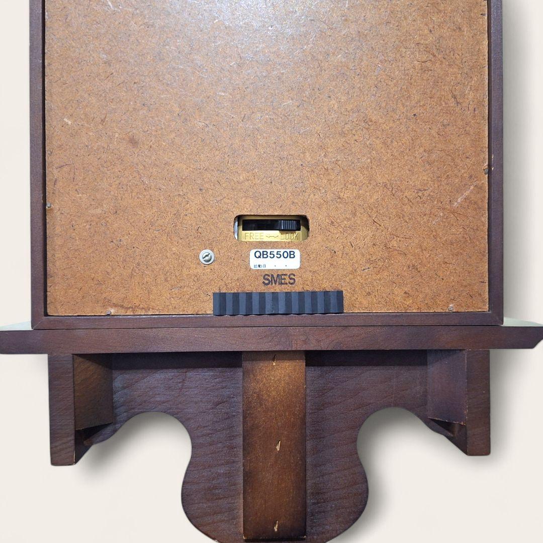 SEIKO QB550B 日本製 ヴィンテージ柱時計 振り子 動作品