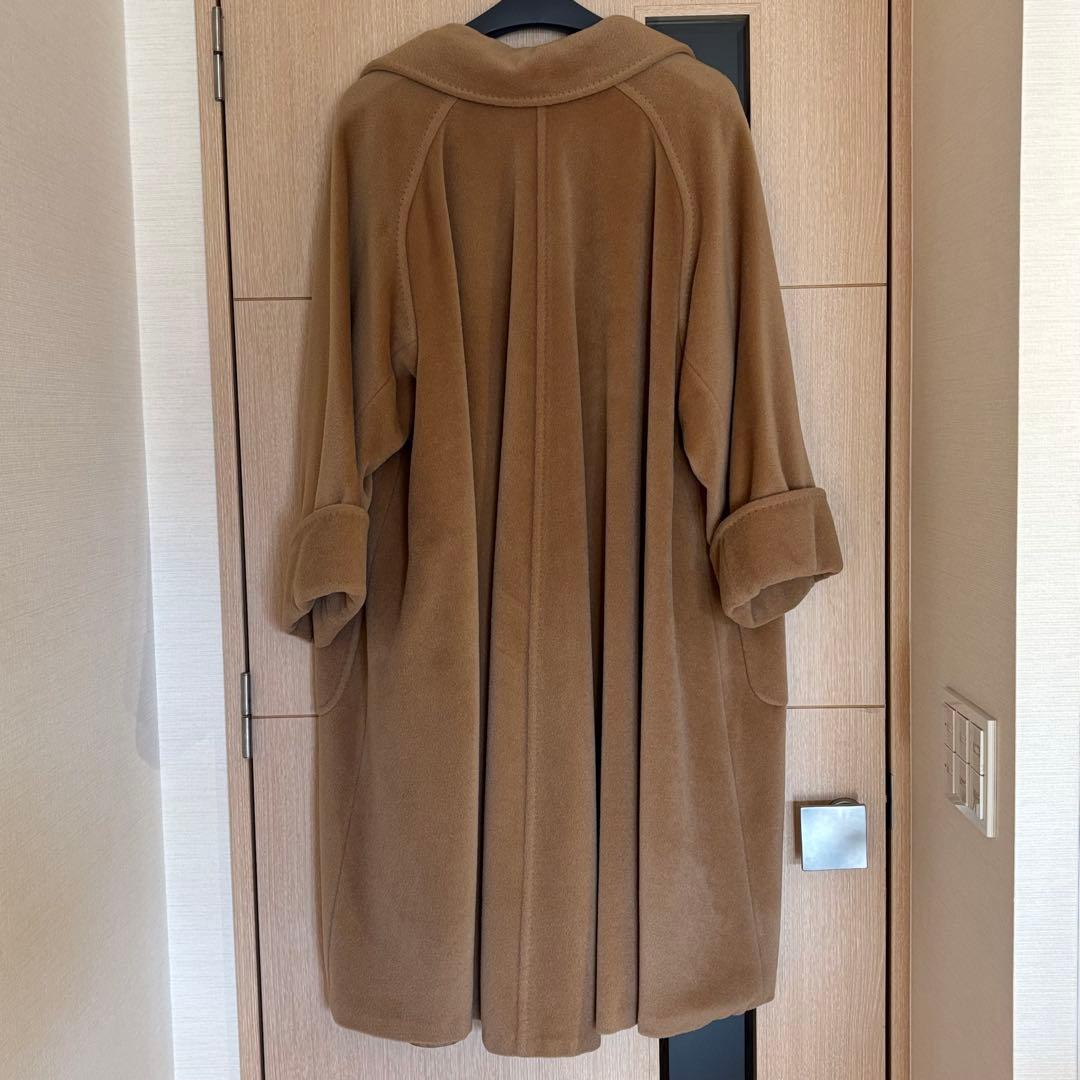 MaxMara★カシミヤ混　エレガントガウンコート　40 キャメル　ビンテージ